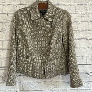 Talbots wool blend tweed blazer Sz 8P